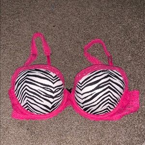 Victoria’s Secret Pink Zebra lace bra